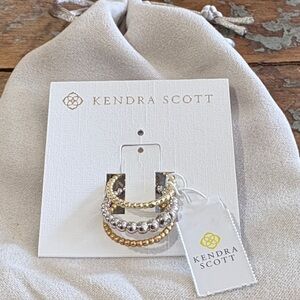 Kendra Scott Mixed Metal Beaded Rings ~ Stackable ~ Size 6